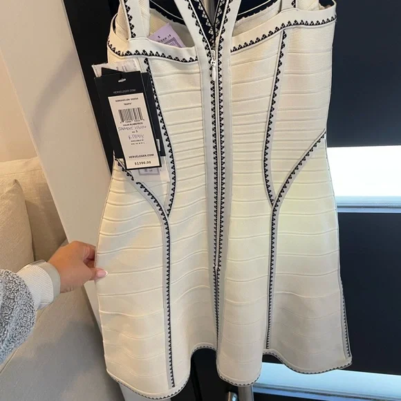 White “Marta” Herve dress. Brand New. Size Small